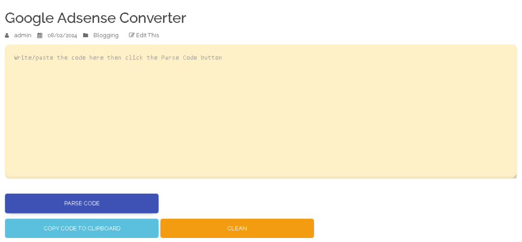 Google Adsense Converter