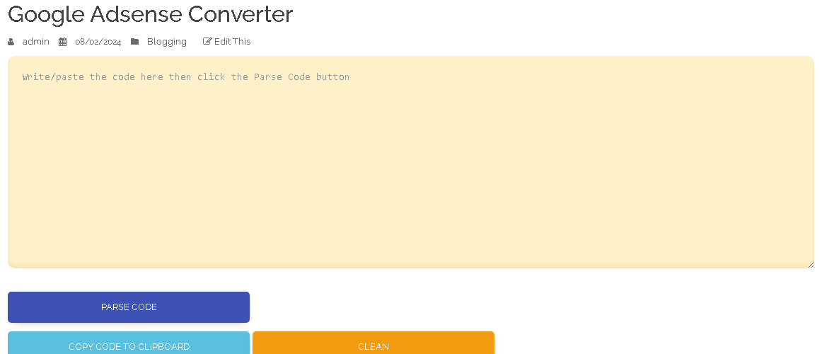 Google Adsense Converter